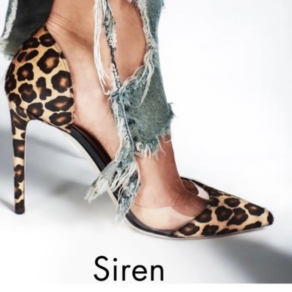 Tamara Mellon Siren 105 Haircalf Leopard Print Pumps - Picture 6 of 8